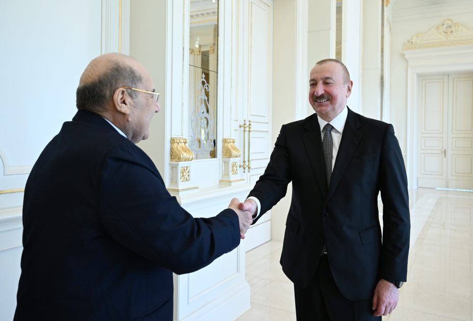 Azərbaycan Prezidenti İlham Əliyev Misir Senatının sədrini qəbul edib